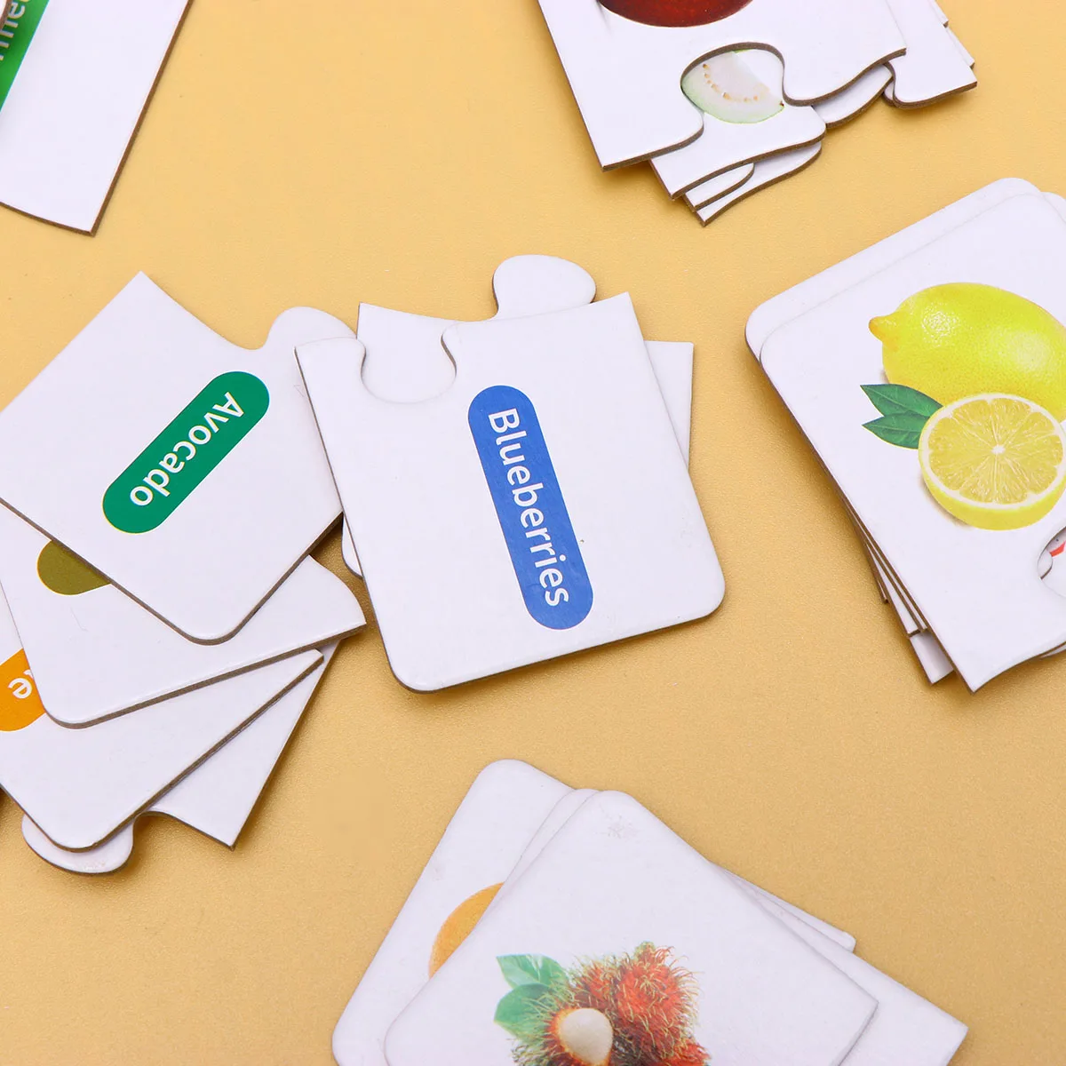 1 set Fruit Kids Toys Puzzle Kindergarten Teaching Aids Educational Puzzle Games Toddler Activities Early Learning