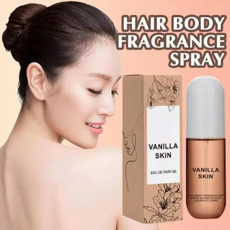 50ml Coconut Vanilla Skin Body Mist, Vanilla Essential Oil For Skin, Long-Lasting Hair & Body Fragrance Mist Spray For Women