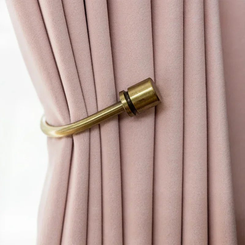 Velvet Pink Master Curtains for Living dining room bedroom Princess Pink Shading Window Thickened Light Luxury Nordic Simplicity