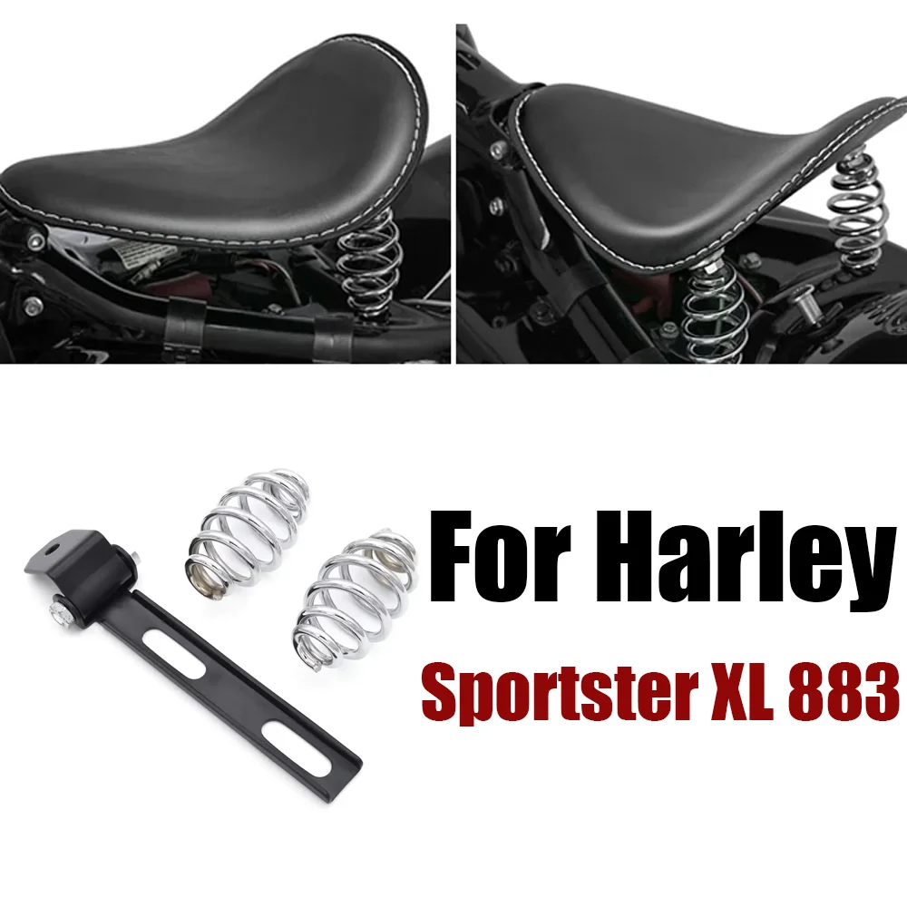 

For Harley Sportster XL 883 1200 Bobber Chopper Custom For Yamaha Honda Motorcycle Solo Seat Mount Kit Driver Seat Springs