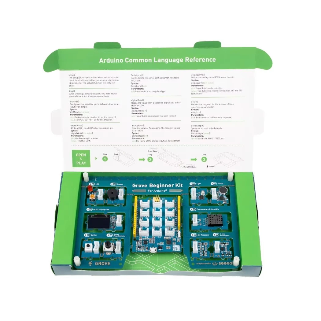 110061162 VR Grove Beginner Kit All-in-one Compatible Board Multiple Function Sensor Modules