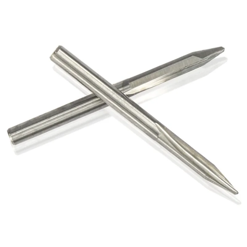 10pcs Milling Cutter 3 Edge Pyramid Engraving Bit 3.175mm（1/8） Shank 20/30/40/45/60/90 Degrees CNC Router Bit Wood Milling Tool