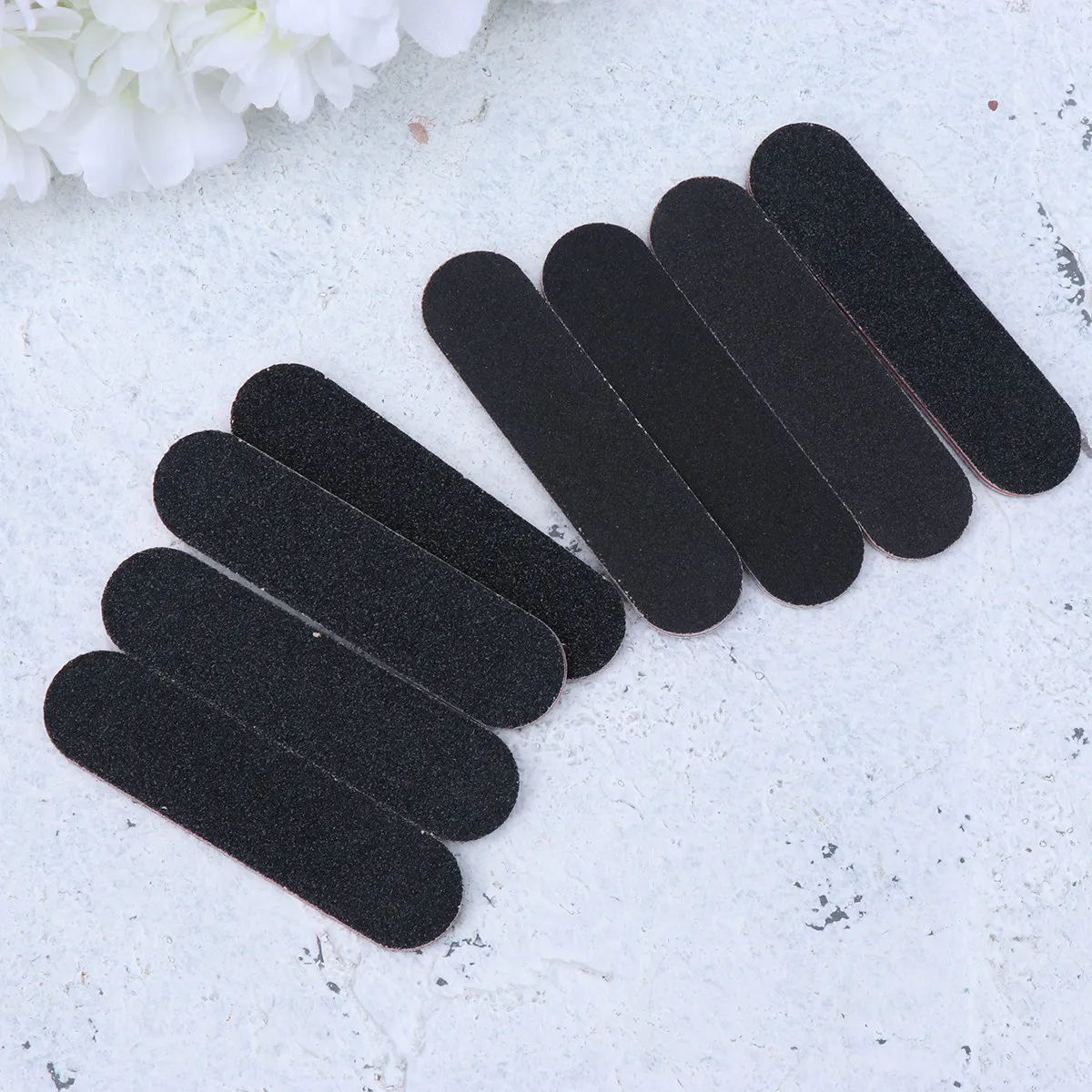 

100Pcs Mini Black Sanding Nail Files Double Sided Emery Board for Manicure Nail Shaping Filing Smoothing Salon Home Use