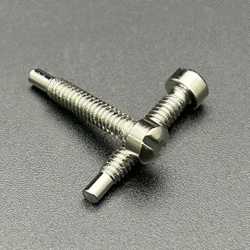 200Pcs/Lot 3x21MM Slotted Screw Polepiece Pole Screws Guitar Pickup Parts Screw Rods 21mm Lenght 3mm Diameter Black/Gold/Chrome