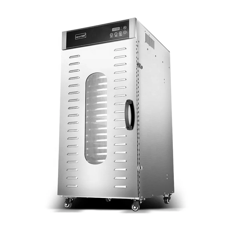 Lecon Commercial Stainless Steel 20 Tray Rotary Food Dehydrator New Fruit Vegetable Drying Dryer for Home Use Hotels Restaurants