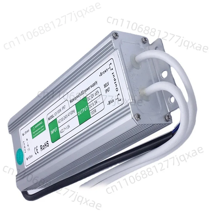 

12V24V100W наружный водонепроницаемый источник питания, светодиодный дисплей, источник питания световой панели