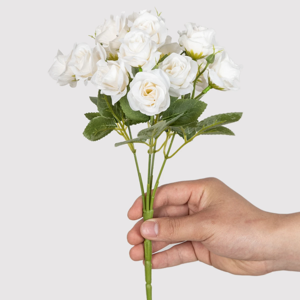 1 STÜCK 15 Köpfe Künstliche Blumen Seide Rose Brautstrauß Hochzeit Tisch Party Vase Festival Dekoration Zubehör Gefälschte Blumen – Detail 1