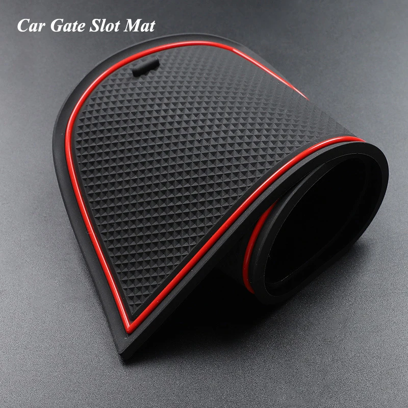 

Anti-Slip Gate Slot Mat Rubber Coaster For Mitsubishi Outlander 2023 + Non-Slip Mats Door Groove Pad Car Interior Accessories