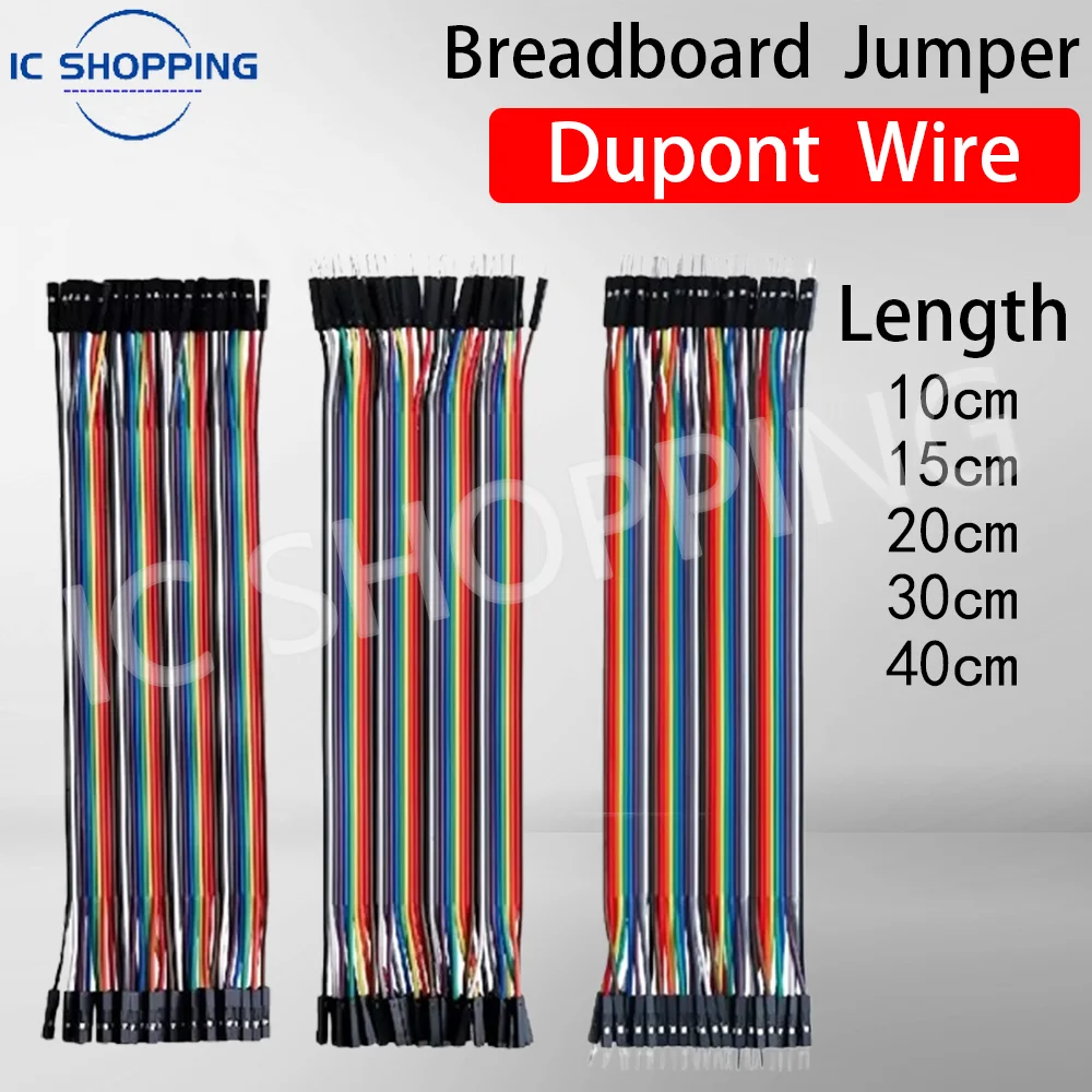 Jumper Wire 40PCS DuPont Line DuPont Cable Connection male to male+female to female and male to female for Arduino DIY KIT