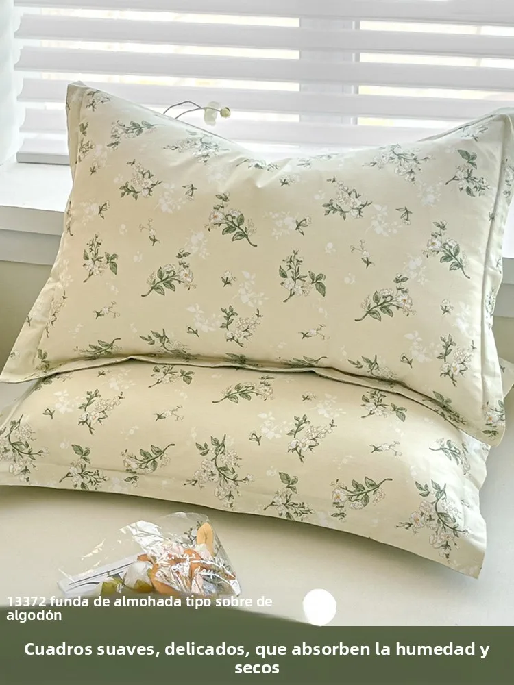 

Pure Cotton Pillowcase een Care Brand 00% Cotton Summer 40x60cm Children's Special Use Breathable Soft Fabric Pillow Cover