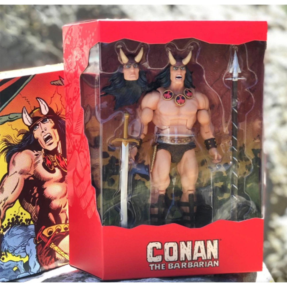 Super7 Ultimates Conan The Action Figure by Barbarian Comic Book Version Bonus Weapons art Collectible Figurines Children Toy