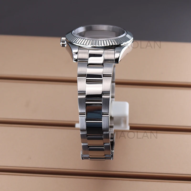 40mm/36mm Watch Case Watchband Parts Sapphire Crystal Glass For oyster day date nh34 nh35 nh36 Miyota 8215 Movement 28.5mm Dial