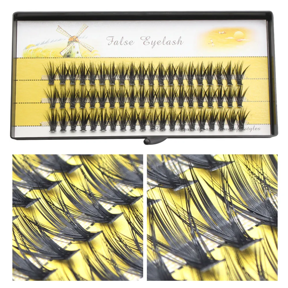 Professional Makeup Individual Cluster EyeLashes Grafting Fake False 40D Mink eyelash extension individual eyelash bunche 60pcs