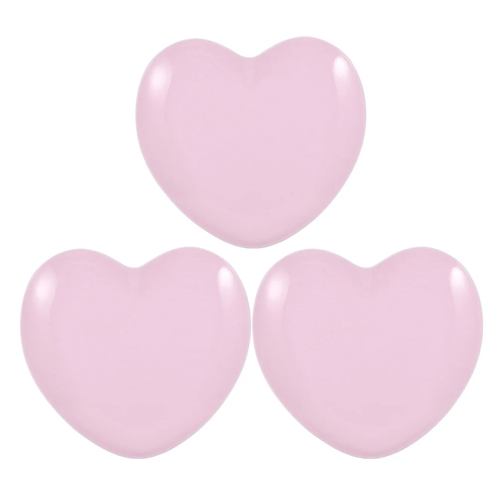 

3Pcs Heart Jewelry Dish Stainless Steel Trinket Tray Organizer for Rings Earrings Necklace Vanity Display Jewelry Trinket Tray