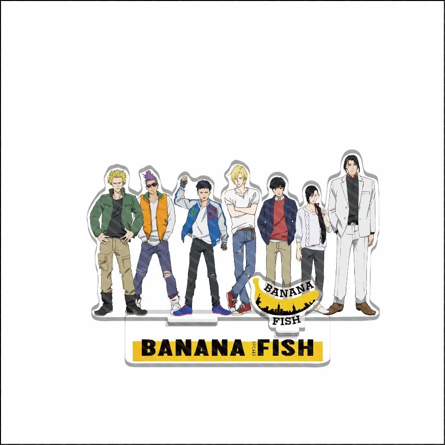 Hot Anime BANANA FISH Figures Ash Lynx Okumura Eiji Acrylic Stands Model Prop Exquisite Plate Desk Decor Standing Sign Xmas Gift