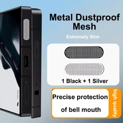 For Red Magic 9 Pro Plus Phone Dustproof Net Stickers RedMagic 9Pro Earpiece Speaker Hole Anti-Dust Metal Mesh Dust Cover 9 Pro+