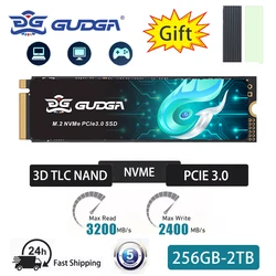 GUDGA PCIe 3.0 하드 디스크 내장 솔리드 스테이트 드라이브, HP 노트북 데스크탑용 M2 SSD NVMe, 256GB, 512GB, 1TB, 2TB, 128GB, M.2 NMVe 2280