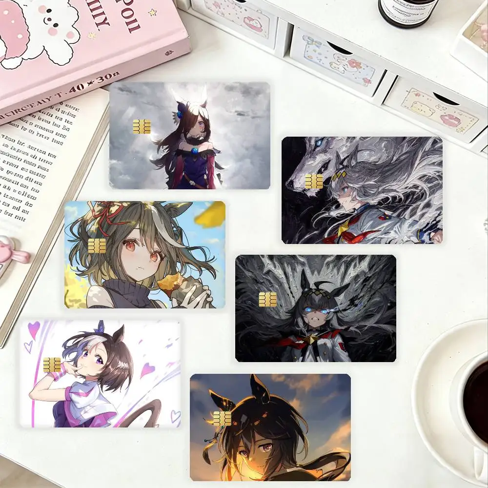 

Umamusume Pretty Derby HD Waterproof Card Skins Protective Stickers for Credit Bank Game Cards