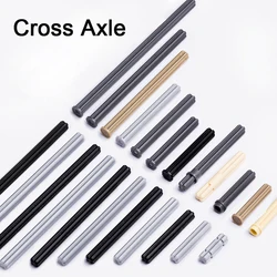 High-tech Parts 10PCS/lot MOC Cross Axles Building Blocks Accessories Compatible with Lego Parts 6587/24316/15462/3737/3706