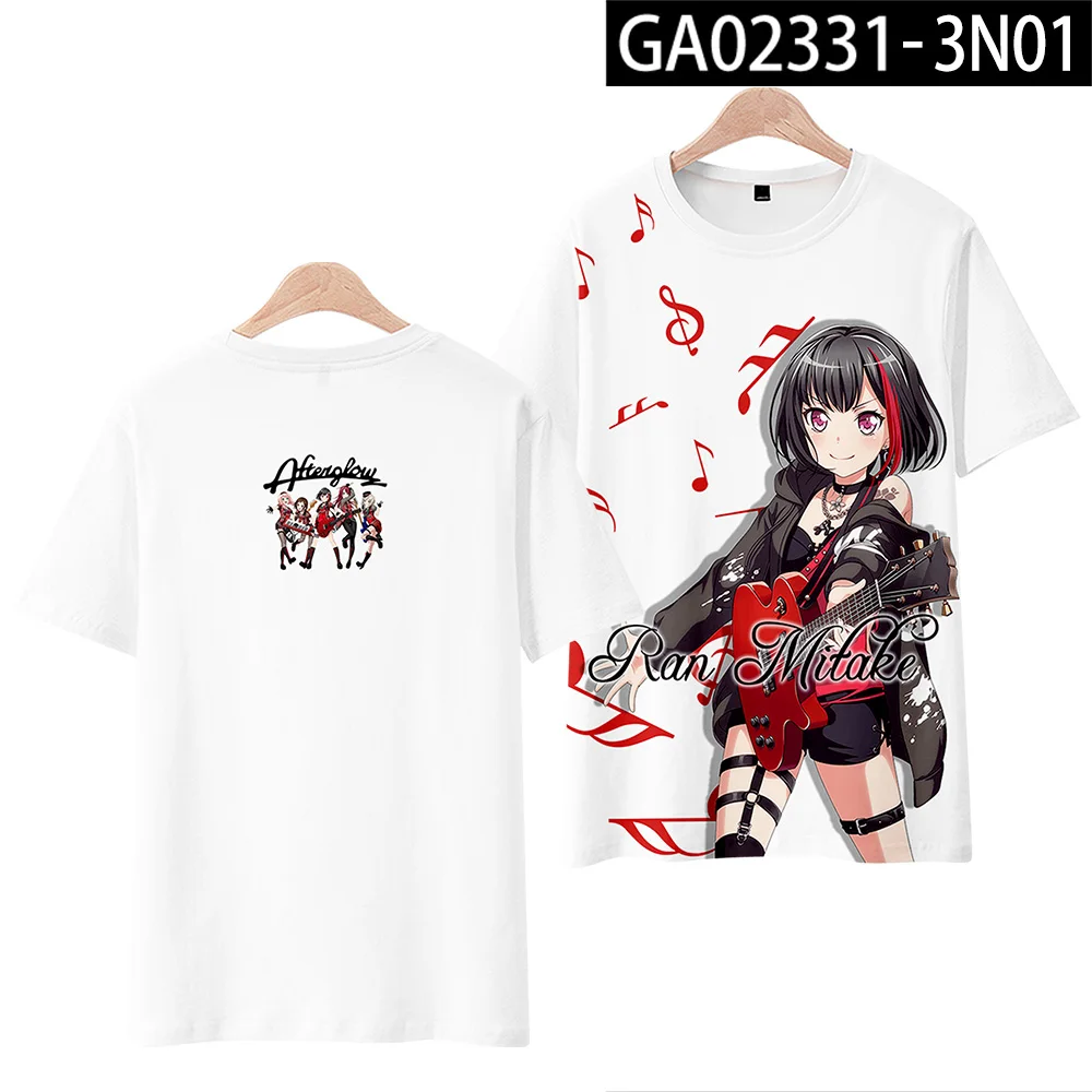 تي شيرت تنكري ثلاثي الأبعاد مطبوع للرجال والنساء ، ركض ميتاكي موكا ، أووبا هيماري ، أوهارا ، توموي ، أوداغاوا ، بانج دريم ، أفتيلوغ ، تي شيرتات جرافيك