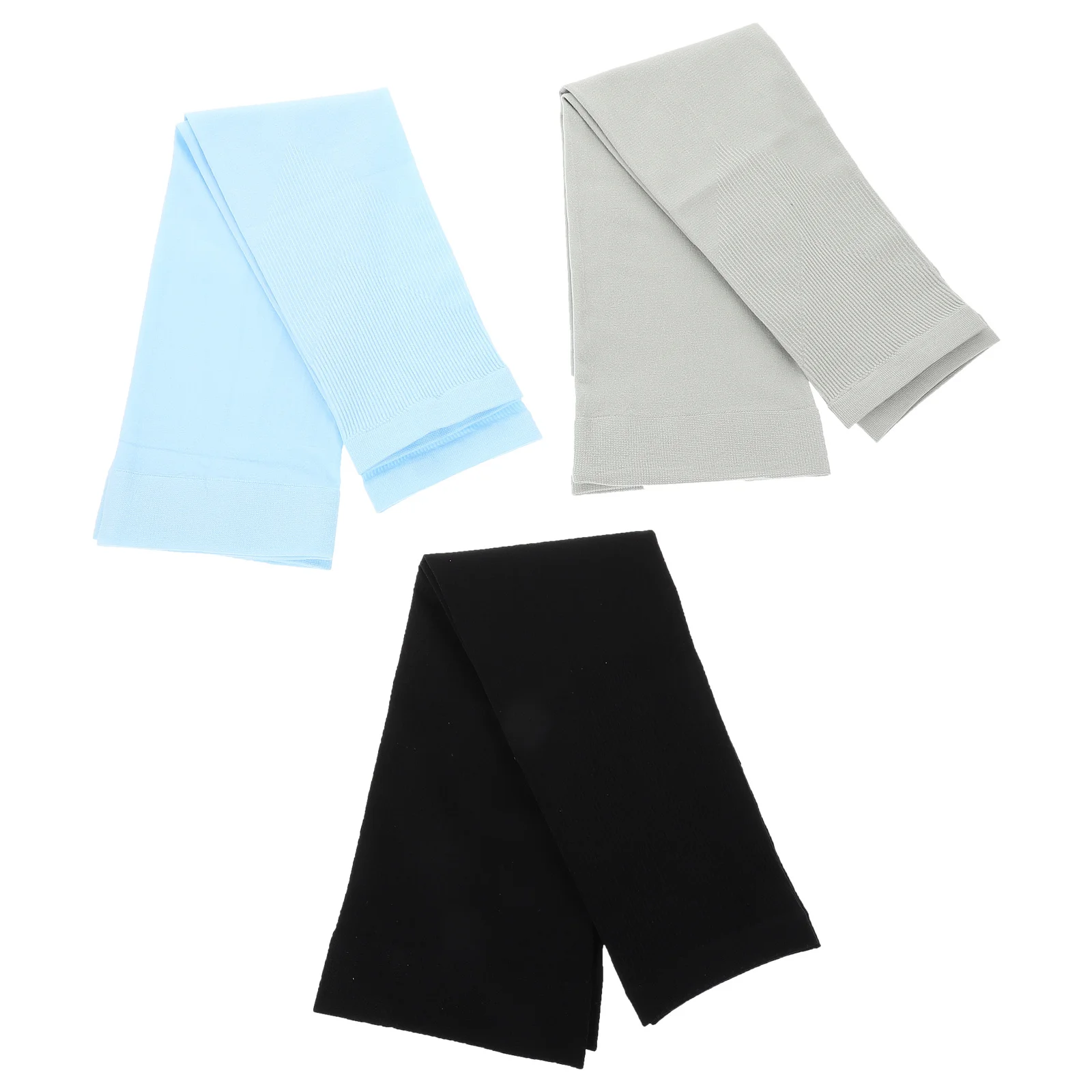 3 أزواج من أكمام الذراع المصنوعة من الحرير الجليدي للحماية من الشمس، أكمام طويلة قابلة للتنفس، حماية من الأشعة فوق البنفسجية، أكمام رياضية خارجية للبالغين