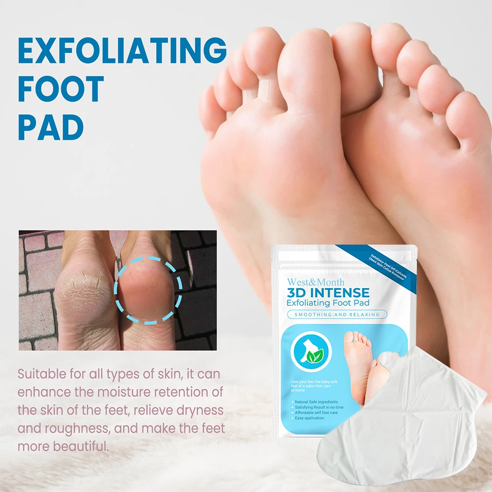 1 paire de chaussons exfoliants pour callosités, soins des pieds, masque pour les pieds, paquet de feuilles, nourrissant, lisse, hydratant, Spa, soins pour la peau