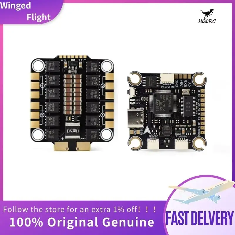 HGLRC SPECTER F460 Stack F405 V2 MPU6000 Flight Controller BLHELI_S 60A 4in1 ESC 30X30mm 2-6S for FPV Freestyle Drone