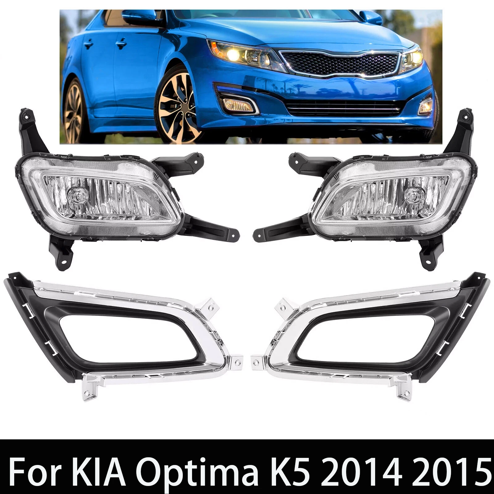 

For KIA Optima K5 2014 2015 DRL Fog Light Daytime Light Front Bumper Driving Lamp 865512T500 865522T500