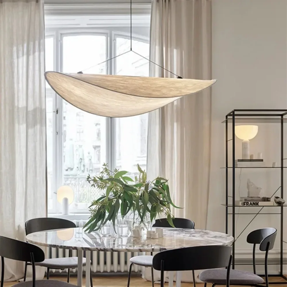 Imagem -03 - Nordic Vertigo Led Pendant Light Seda Light Tense Pendant Lamp Sala de Estar Quarto Casa Mobiliário Minimalista Iluminação