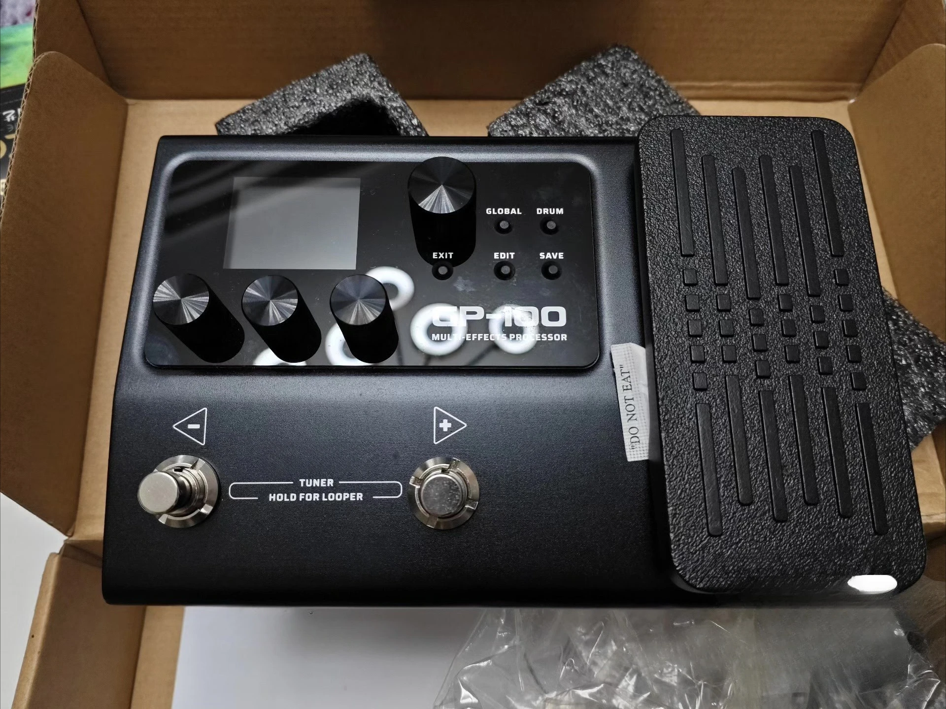 Brand New Valeton GP-100 Multi Guitar Effect Processor，140 Built-in Effect Loop, Multi Language Expression Pedal Gradient Color