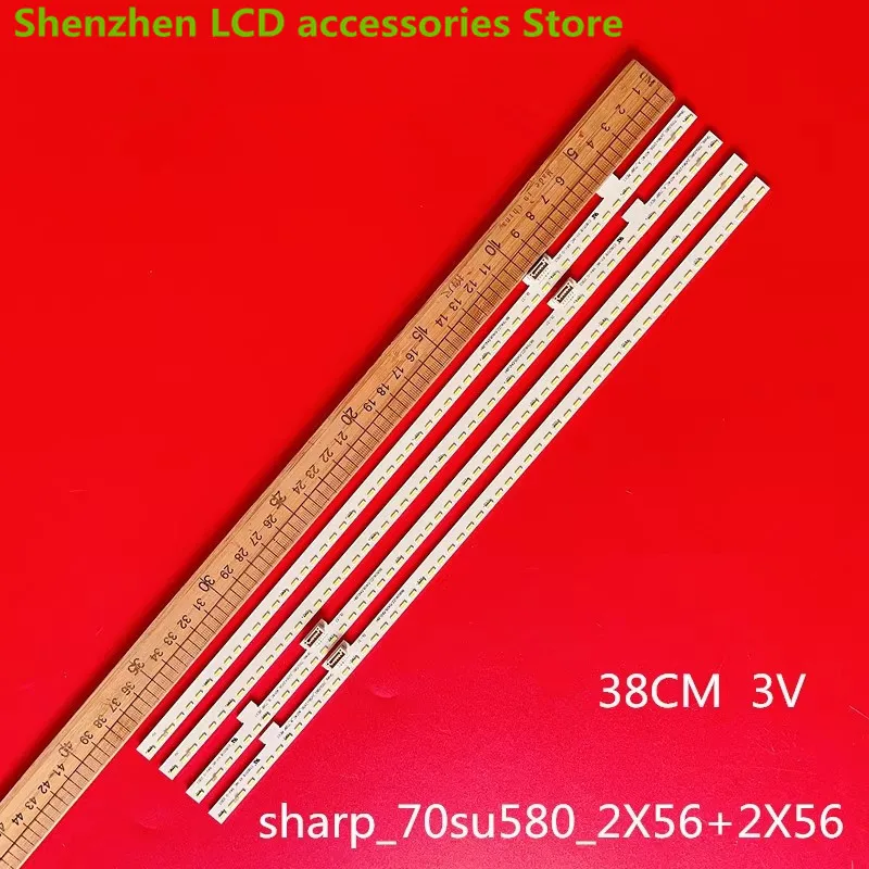 FOR Sharp 4T-C70AMSA C70AMZA light strip 70SU580-2X56-2X56-4014 STG700A1656LED 38CM 3V 100%NEW LED backlight strip