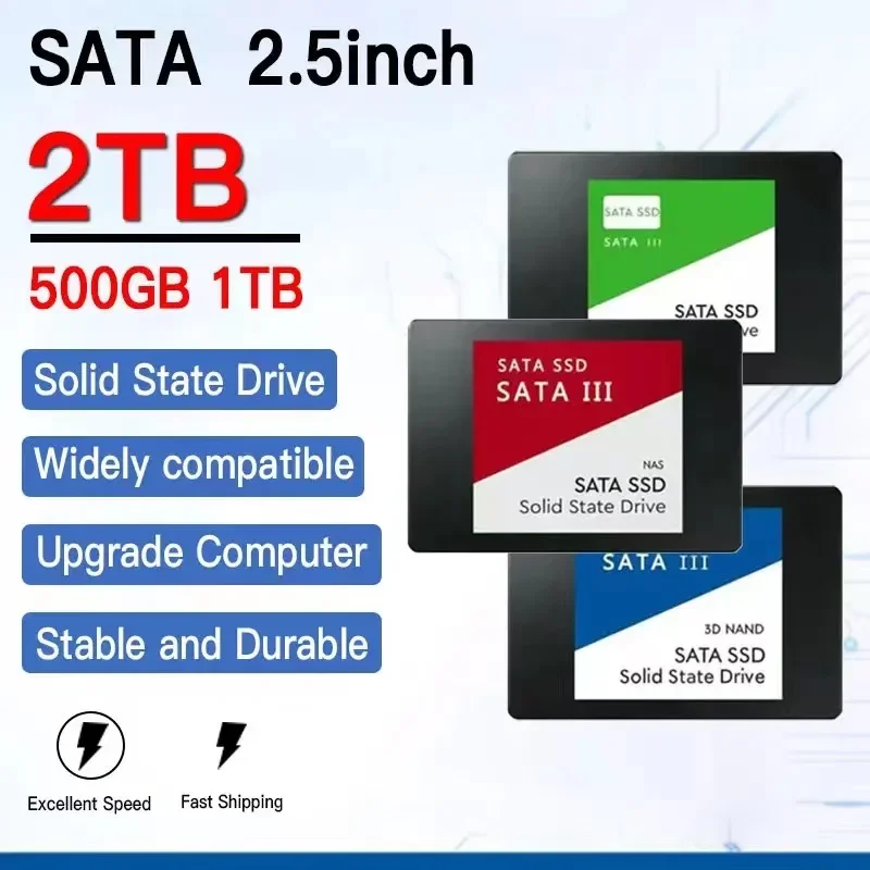 2024 New 4TB SATA SSD Sata Hard Drive Disk Sata3 2.5 Inch 2TB 1TB High Speed Original Hard Disk Internal Solid State Drives