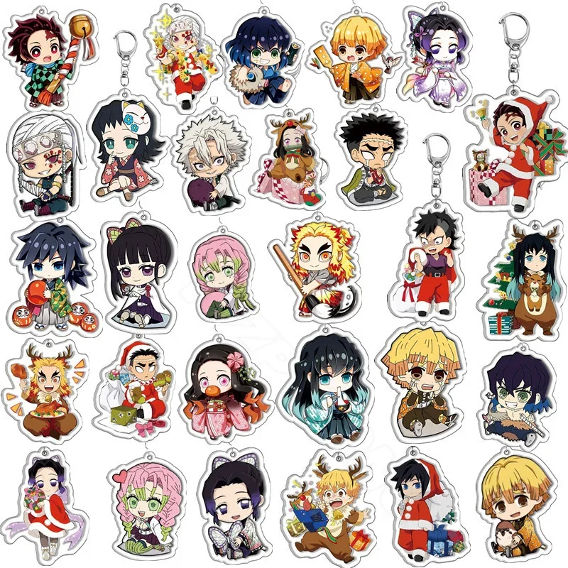 Акриловый-брелок-для-ключей-мультяшный-аниме-рассекающий-демонов-версия-q-брелок-для-ключей-подарок-для-детей-на-день-рождения