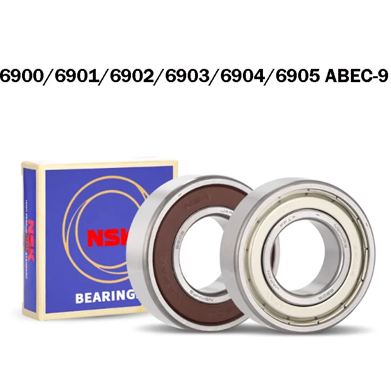 2PCS Original Japan NSK bearing 6900 6901 6802 6902 6903 6804 6904 6800 6801 6803 6804 6805 6905 6906 ZZ DDU -2RS  ball bearings