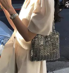 Aesthetic Bags Women's Bag Designer luxury Handbag Metal Hollow Tote Bag Wedding Party Clutch Female Evening Bag Shoulder Bag
