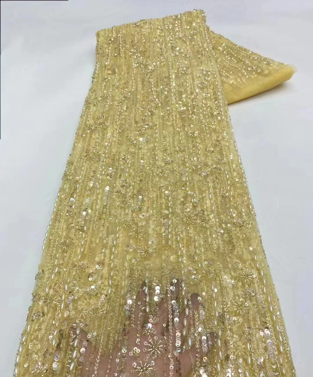 Cream Yellow Elegant Scarf Train Strapless Dubai Evening Dresses 2025 Crystal wedding dress فساتين سهرة formal Dress Customized