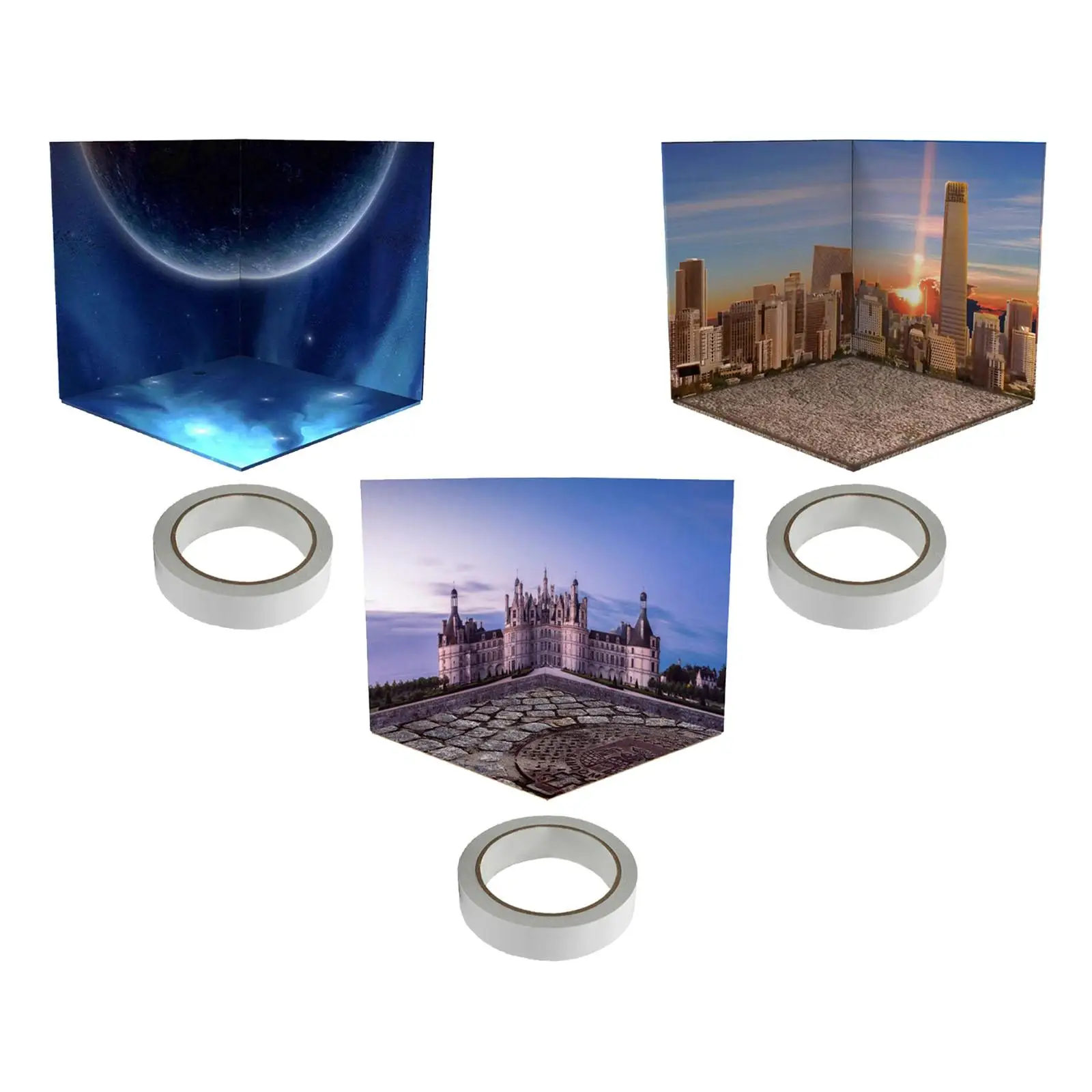 نموذج مشهد خلفية بمقياس 1/12 لشخصيات الحركة لعبة مشهد السيارة