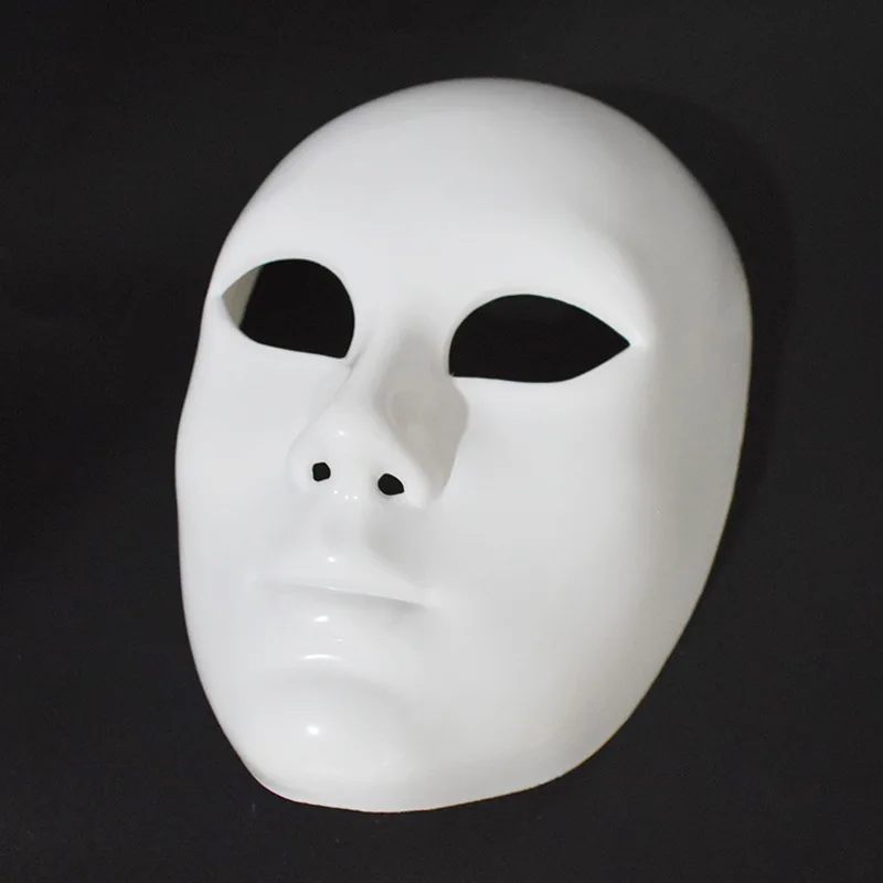 White Peking Opera Mask DIY Hand-painted Graffiti Plastic Mask