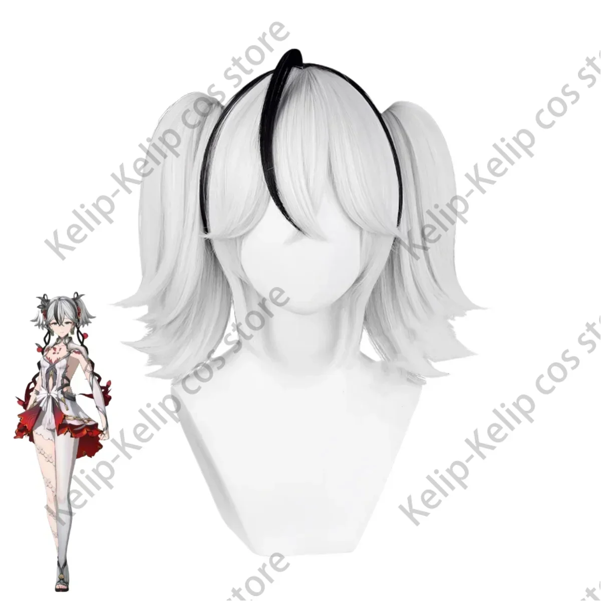 เกม Wuthering คลื่น Chun คอสเพลย์อะนิเมะชุด Headwear Panty Hose วิกผมผู้ใหญ่ผู้หญิงเซ็กซี่ฮาโลวีนคริสต์มาสชุด