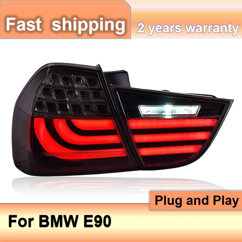 Car Accessories for BMW E90 Taillights 2009-2012 E90 Tail Light 318i 320i 325i Rear Lights LED DRL+Turn Signal+Brake+Reverse