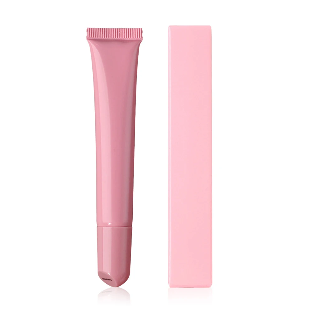 Private Label 10ml Polypeptide Lip Balm Pigment Custom Logo Super Moisturizing Gel Lip-care Makeup Vegan Waterproof Soft Tube