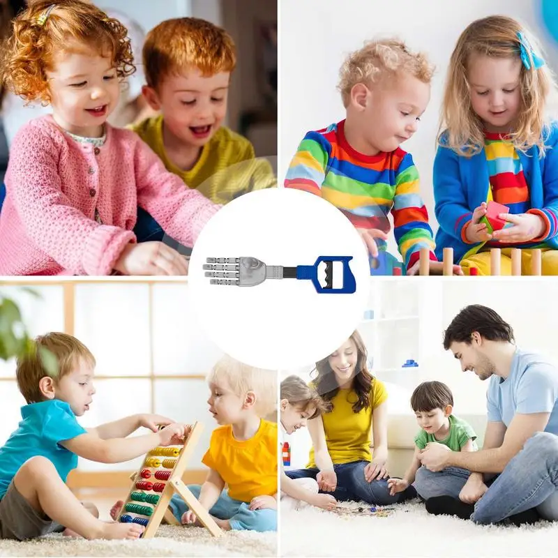 Main robotique portable pour enfants, pince à bras, griffe pour la coordination des yeux et des mains, jouet de préhension mignon pour anniversaire