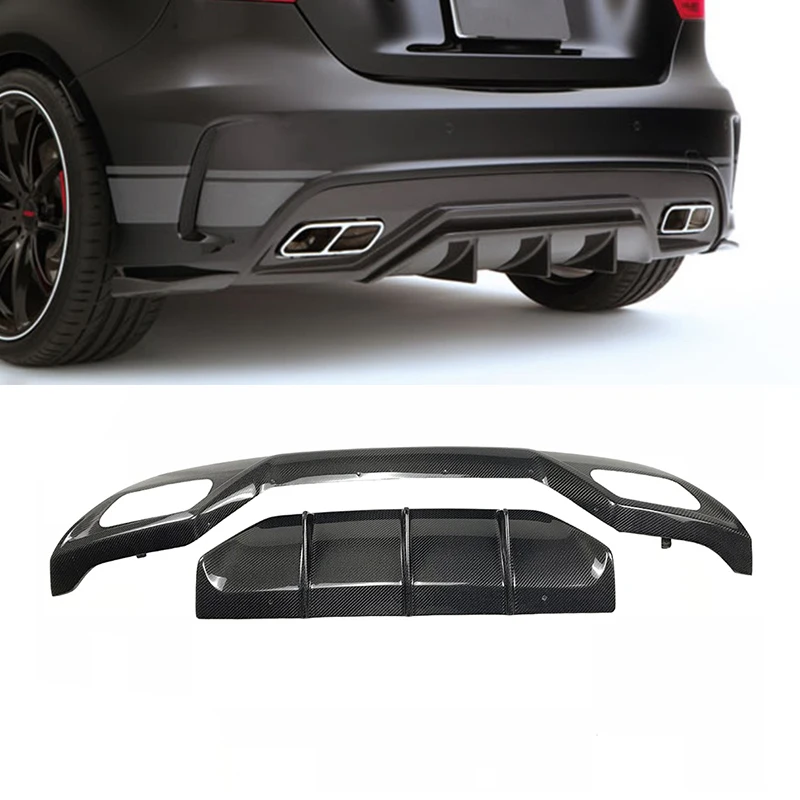 A class W176 Carbon Fiber Rear Diffuser for Mercedes  A45 AMG W176