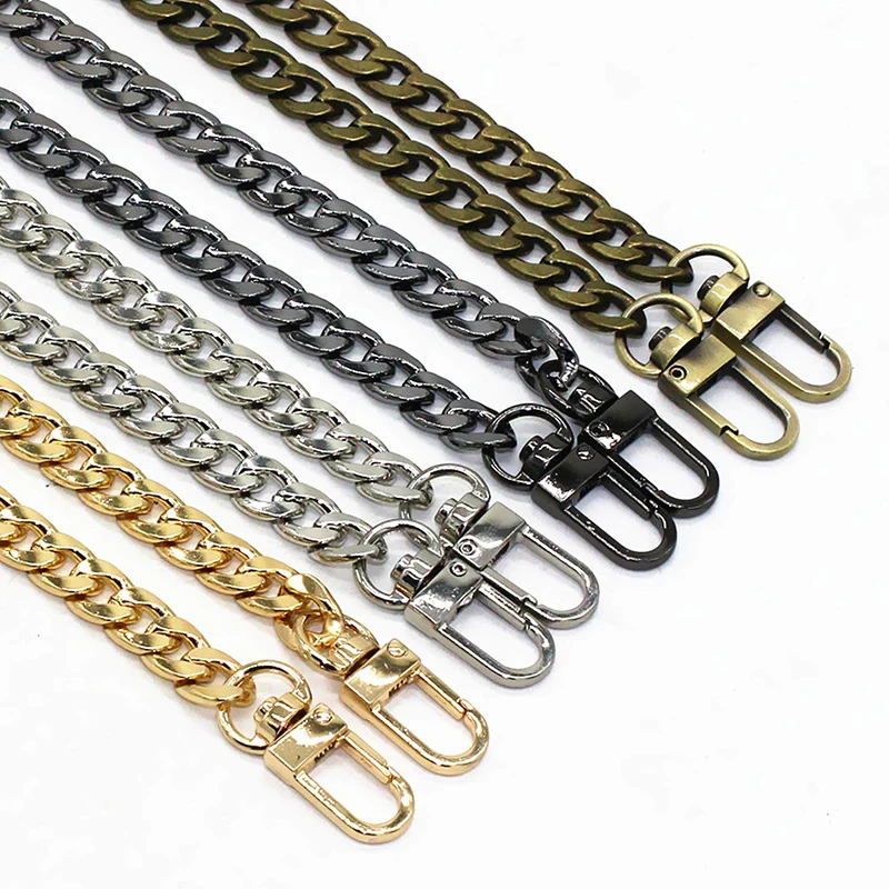 120cm Metal Replacement Bag Chain DIY Hand-Woven Shoulder Handbag Detachable Aluminum Alloy Straps Parts Jewelry Accessories