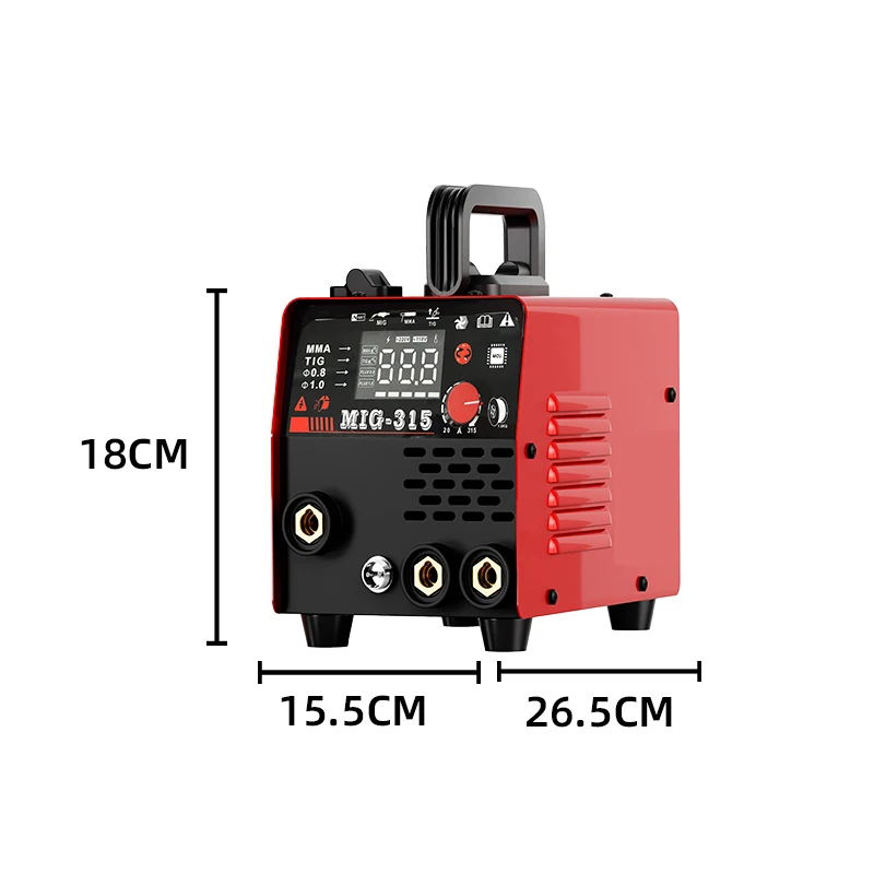 

Lanling 2025 New 220V Manual Welding Machine Mig MMA TIG 3-in-1 Welding Machine NBC-315 Argon Arc Welding Machine