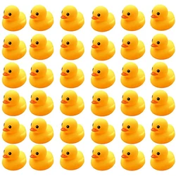 10-50pcs 5CM Bath Duck Yellow Rubber Ducks Swimming Pool Float Squeaky Sound Bathing Ducks Shower Water Toys for Kids 3-6years