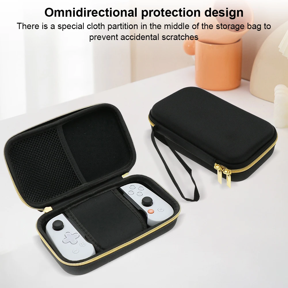 Étui de transport rigide anti-rayures, sac de rangement portable avec poche en filet, étui rigide pour contrôleur de jeu mobile Backbone One