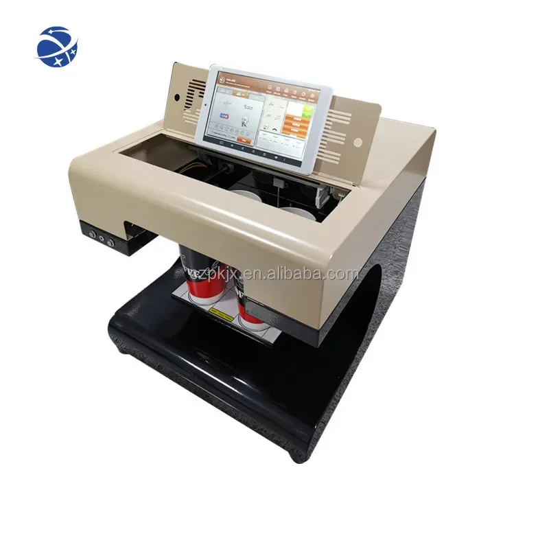 

Yunyi Coffee Printer 4 cup Automatic Cake Printer Chocolate Selfie Printer coffee Printing machine for Cappuccino Biscuits