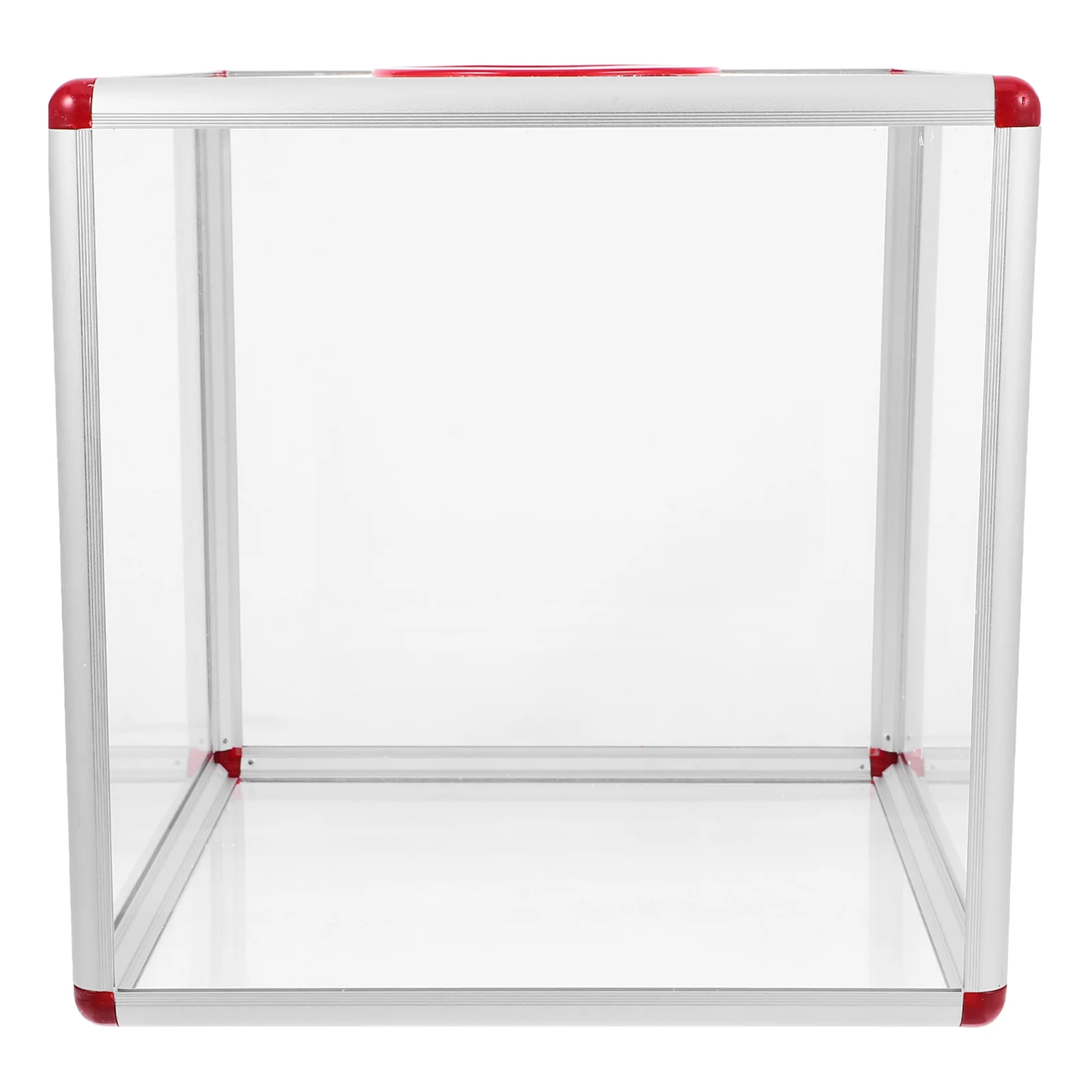 

Desktop Acrylic Donation Voting Box Fundraising Box Clear Red Suggestion Box For For Votes Advice Suggestion Cards Fundraising