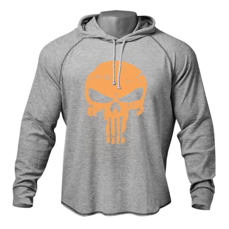 Spring and Autumn Men\'s Stylish Hoodie Shirt Purified Cotton Birthday Gift Homme Sweatshirt Fierce Punisher Art It Skull Hoodies